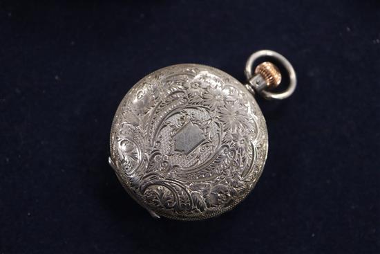 Ten silver pocket watches